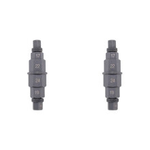 2X Ferramenta de Eixo Hexagonal para Roda de Eixo Dianteiro de Motocicleta 12 14 17 19 22 24Mm 6 em 1 Ferramenta de Adaptador de Soquete de Eixo de