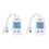 2X USB Tester, -T LCD USB Tester Detector Voltmeter Ammeter Digital Power Capacity Tester Meter(UT658 Dual) 1