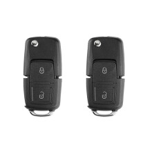 2X for Xhorse XKB508EN Wire Universal Remote Key 2 Button Fob for B5 Style for VVDI Key Tool