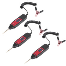 3X Universal Rivelatore Professionale Della Matita del Tester Prova di Tensione 'Affissione Un Cristalli Liquidi 5-36V con Lo Strumento