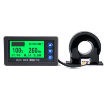 Monitor de Bateria Hall Coulomb Medidor  8-100V 200A Lifepo4 Li-Ion de Chumbo-áCido Capacidade de ExibiçãO de Energia