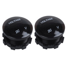 2X Voltmetro universale per monitor digitale Misuratore di tensione a LED impermeabile rosso
