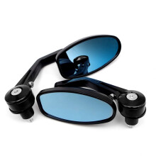 Motorcycle Bike Chopper ATV Aluminum 7/8Inch 22mm Bar End Side Rear View Mirror for