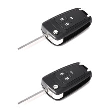 2X Foldable Remote Key Shell 3 Bouton for Zafira Astra Insignia