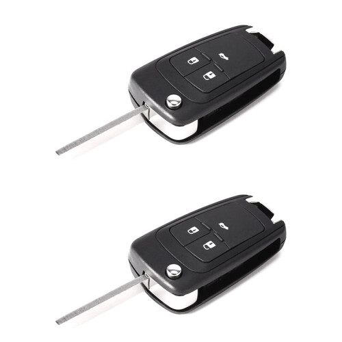 2X Foldable Remote Key Shell 3 Bouton for  Zafira  Astra Insignia