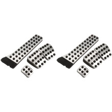 8Pcs Stainless Steel Pedal for - W202 W203 W204 W124 W210 W211 W212 W218 X204 R172 R231 C E CLS Glk SLK