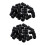 40 Pieces Black Plastic Waterproof Cable Gland Connector PG7 1