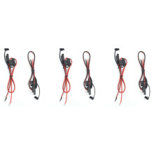 Foxsur 6Pcs Motorcycle Battery Charger Sae Charging Cable Sae Quick Disconnect Plug to 12V Ring Terminal Fuse