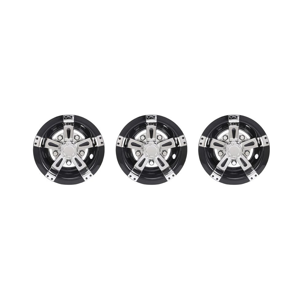 3Pcs 8Inch Cart Wheel Cover, 5 Spoke Design Hub Cap For Carts For Club Car, Ezgo, 4713031912377