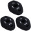 3X 3 Button Remote Key Fob Silicone Case Cover for  E46 E39 E63 E36 E81X5 Z3 Z4, Black 1