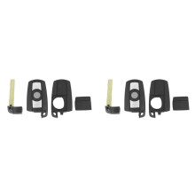 2X FernschlüSseletui Key Shell Blade Fob Key Case für 2006-2011 1Er 3Er 5Er 6Er E90 E91 E92 E60 KR55WK49123