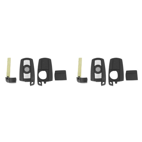 2X Remote Key Case  Key Shell Blade Fob Key Case for 2006-2011  1 3 5 6 Series E90 E91 E92 E60 KR55WK49123 1