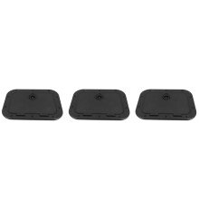 3X Marine Deck Plate Access Cover Pull Out Inspection Hatch with for Boat Kayak Canoe, 380 x 280mm -Black