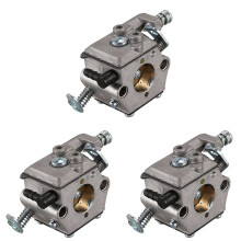 3X Förgasare Carb för 021 023 025 MS210 MS230 MS250 Motorsåg Walbro WT 286, Silver