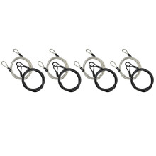 8pcs 100CM/3.3Ft Long Travel Security Cable Lock,Braided Steel Coated Safety Cable Luggage Lock,Safety Cable Wire Rope