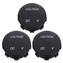 3X Universal Digital Monitor Voltmeter Waterproof Voltage Meter LED for 12V-24V Car Motorcycle Auto Truck