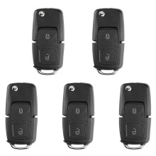5X for Xhorse XKB508EN Wire Universal Remote Key 2 Button Fob for B5 Style for VVDI Key Tool
