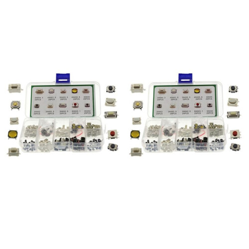 500Pcs Car Remote Control Key  Repair Small  Tactile Push Button Switches Component Package Micro-Switches