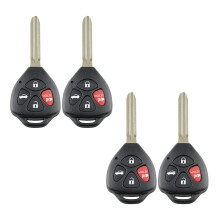 4 x Remote Car Key Fob Shell Case for 2007 2008 2009 2010 2011 Camry Rav4