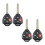 4 x Remote Car Key Fob Shell Case for 2007 2008 2009 2010 2011  Camry Rav4 1