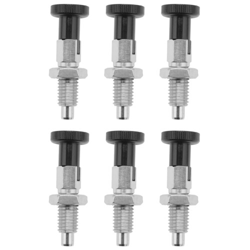 6X M10 Stainless Steel Self Locking Index Plunger Pin with Self Locking Function for Dividing