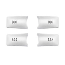 4X Boutons de Volume MultiméDia de Voiture Décoration Autocollants Garniture de Couverture pour W204