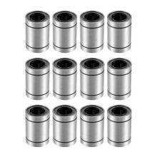 Linear Bearings, 25mm Bore Dia, 40mm OD, 59mm Length (LM25UU Pack of 12)