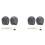 2X 2 Buttons Remote Key Shell for  Actyon Kyron Rexton Uncut Blade Key Fob Cover Case Replacement ,A 1