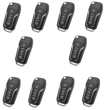10X Auto Fernbedienung Schlüssel Shell Fall für Focus Fiesta Mondeo C-Max Ranger
