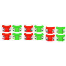 12 x LED Boat Navigation Lights for Boat Yacht Motorboat Bike Hunting Night Running Fishing (Red, Green)