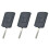 3X Replacement Flip Remote Car Key Shell with 2 Buttons for    Antos Truck Ignition Keychain Accessory 1