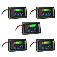 5X 12V ACID Lead Battery Capacity Indicator Charge Level LED Tester Voltmeter