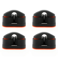 4X Boat Cam Cleat com Rolamento de Esferas Carbo Cam Kit Rope Fairlead para Vela Veleiro Canoa  Pequeno