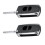 2X 2 Buttons Remote Flip Folding Car Key Shell Case Uncut Blank Blade Replacement for  2 3 5 6 MX-5 RX-8 2