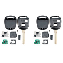 2X Car Remote Key 2 Buttons 4C Chip Car Key Fob Fit for 2001-2007 304MHZ