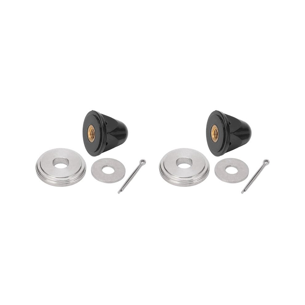 2X Outboard Motor Engine Propeller Nut Bushing Washer Hardware Set 6L5-45616-00 For 4-6Hp Black/Silver 6031128559358