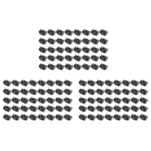 120PCS 2 Point Brake Pipe Retaining Clip Holder Bracket 811611797 Double Conduit Base Brake Cable Clip 4.75mm Black