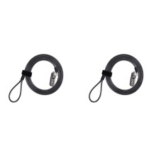 2X Security Anti-Theft Combination Laptop Notebook Cable Lock 4 Digit Password Lock