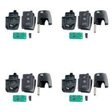 4X Auto Remote Key 3 Tasten Passend für Focus Fiesta 2013 Fob Case 433Mhz
