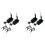 2X Köderboot Unterwassermotor Propeller Bootszubehör DIY Modifizierte Kits für Flytec 2011-5 Angelköderboot 1
