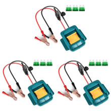 3X Car Jumper Cables for Makita18V Li-Ion Batteries Auto Accessories Adapter Car Supercharger Cables