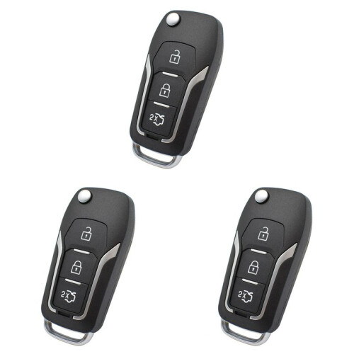 3X Car Remote Key Shell Remote Key Case Cover for  Focus Fiesta Mondeo S-Max C-Max 1