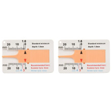 2X Tyre Tread Depth Gauge Car Motorcycle Trailer Van Wheel