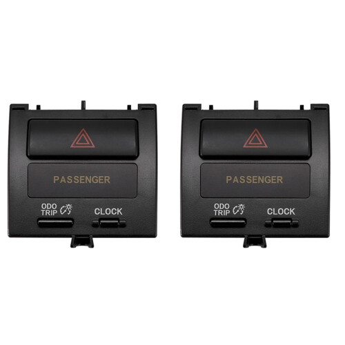 2X Car Dashboard Emergency  Button Assembly Double Flash Button Warning Llight Button for  Vios Yaris