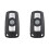 2X Car Remote  Key for  1/3/5/7 Series E90 E91 E92 E60 Car Keyless Control ID46 PCF7945 Transmitter Chip 433Mhz 1