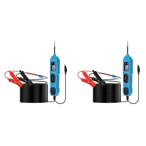 2X Auto-Circuittester Digitale Test Elektrische Spanning Vermogenstest Systeemsonde Auto-Spanningstester Testtool