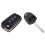 Replacement 2 Buttons Keyless Entry Remote Car Key Fob Shell Case with 3 Buttons Flip Folding Remote Key Shell Case 1