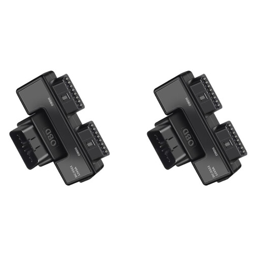 2X OBD2 One Divided Into Two Adaptor Wire 16 Pin 16 Core OBD Expansion Cable Connector Adapter Cable Universal