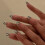 French Press-on Nails: Nude Stiletto Silver Tips 3
