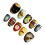 (S) Colorful Almond Press-On Nails - 10PCS Reusable 8